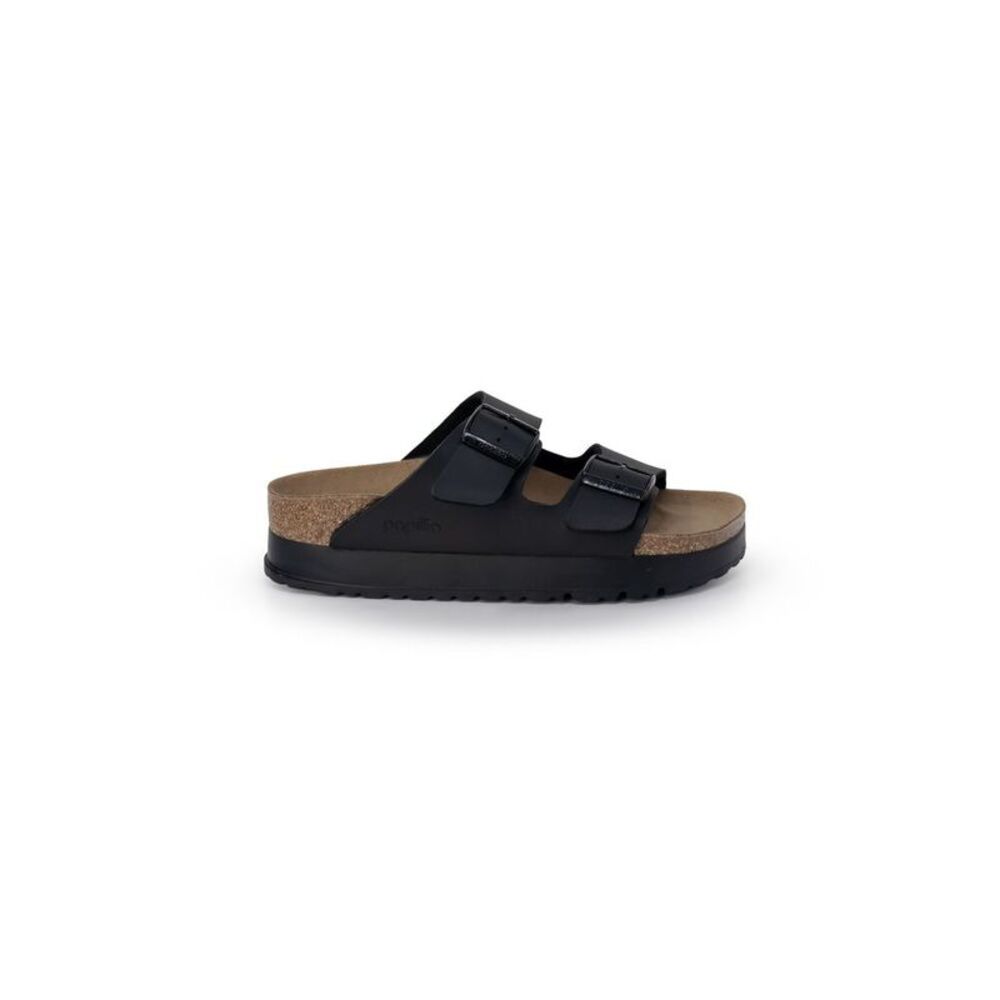 Birkenstock Black Synthetic Platform Women's Sandals